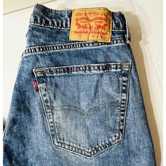 Levi's 505 Jeans Men's 32x32 Blue Regular Fit Heritage Americana‎ Traditional - Picture 4 of 6